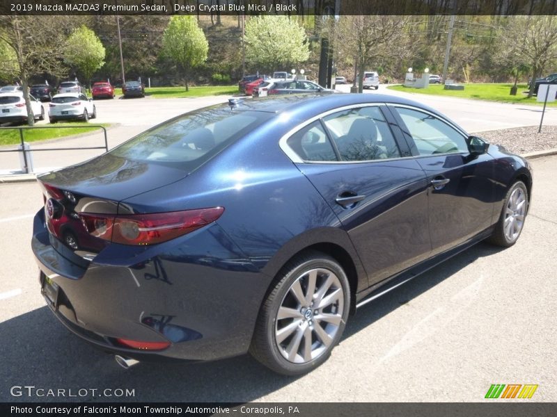 Deep Crystal Blue Mica / Black 2019 Mazda MAZDA3 Premium Sedan