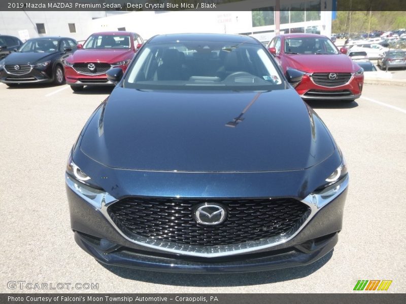 Deep Crystal Blue Mica / Black 2019 Mazda MAZDA3 Premium Sedan