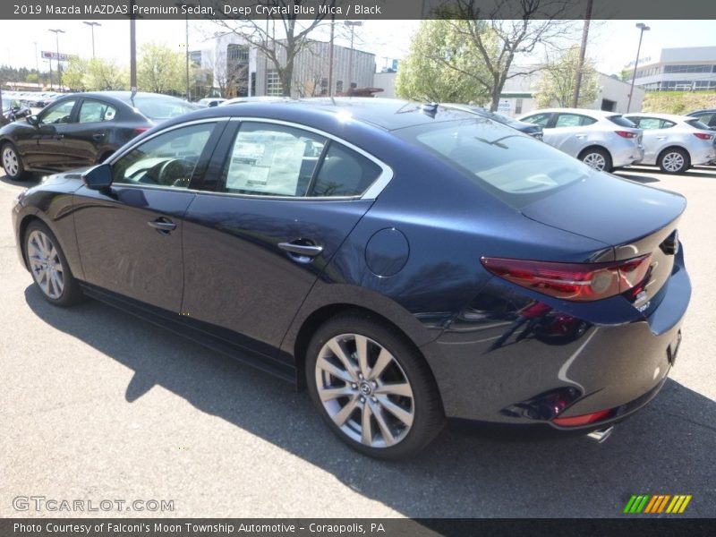 Deep Crystal Blue Mica / Black 2019 Mazda MAZDA3 Premium Sedan