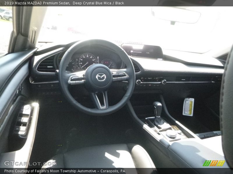 Deep Crystal Blue Mica / Black 2019 Mazda MAZDA3 Premium Sedan