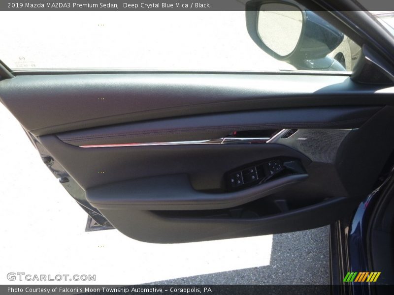 Deep Crystal Blue Mica / Black 2019 Mazda MAZDA3 Premium Sedan