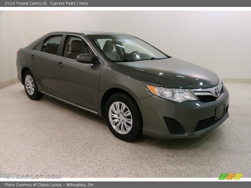 Cypress Pearl / Ivory 2014 Toyota Camry LE