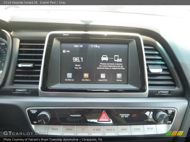 Scarlet Red / Gray 2019 Hyundai Sonata SE