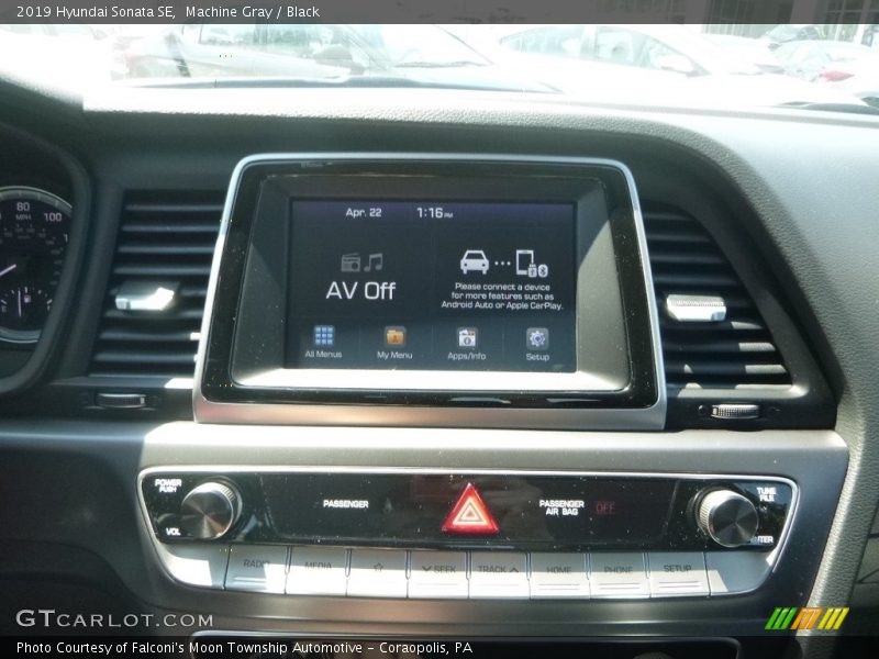 Machine Gray / Black 2019 Hyundai Sonata SE