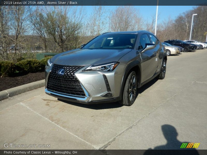 Atomic Silver / Black 2019 Lexus UX 250h AWD