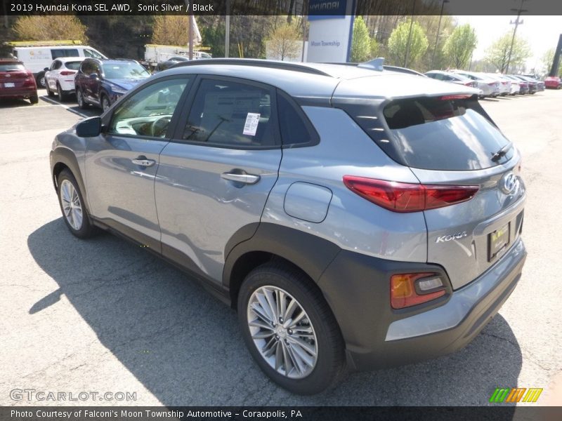Sonic Silver / Black 2019 Hyundai Kona SEL AWD