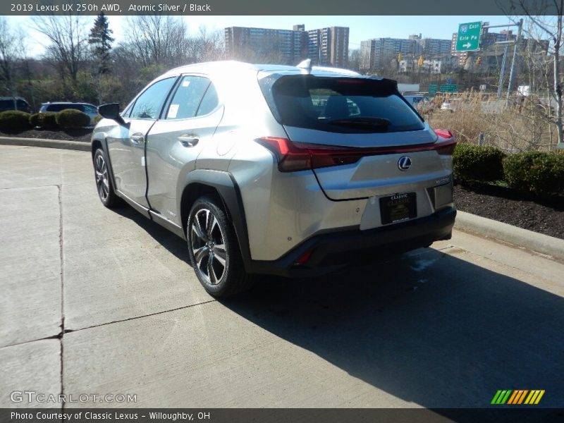 Atomic Silver / Black 2019 Lexus UX 250h AWD