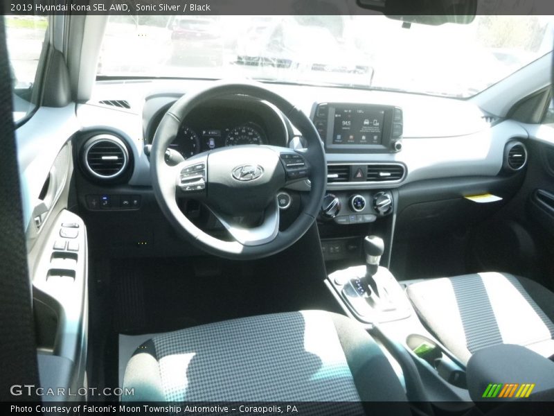 Sonic Silver / Black 2019 Hyundai Kona SEL AWD