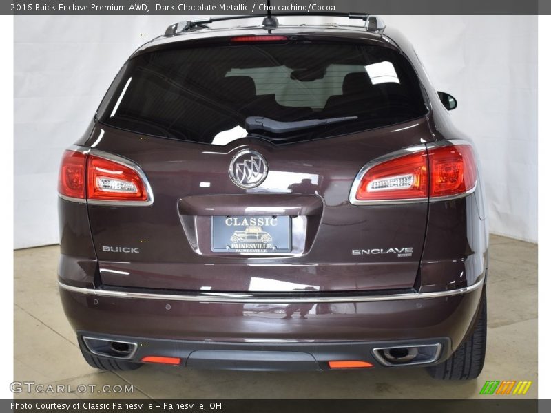 Dark Chocolate Metallic / Choccachino/Cocoa 2016 Buick Enclave Premium AWD