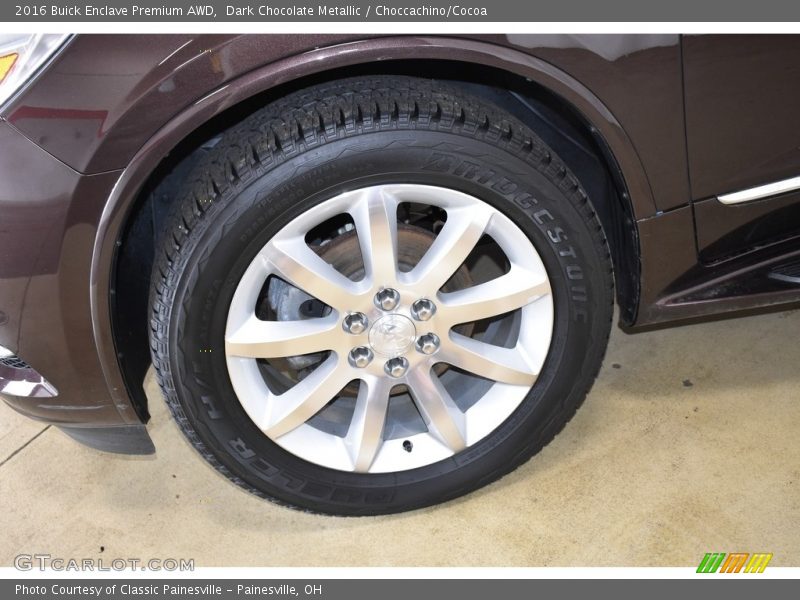 Dark Chocolate Metallic / Choccachino/Cocoa 2016 Buick Enclave Premium AWD