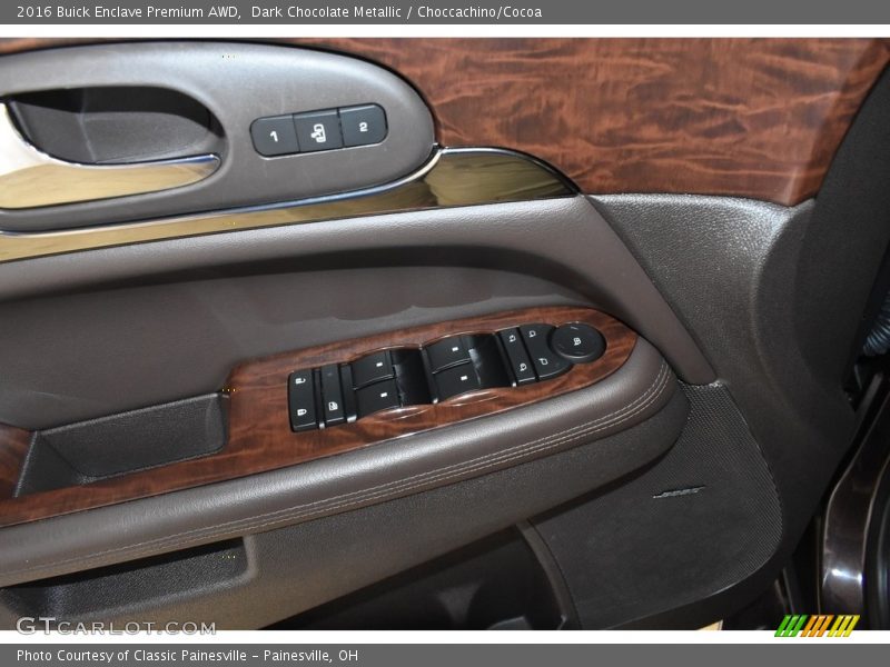 Dark Chocolate Metallic / Choccachino/Cocoa 2016 Buick Enclave Premium AWD
