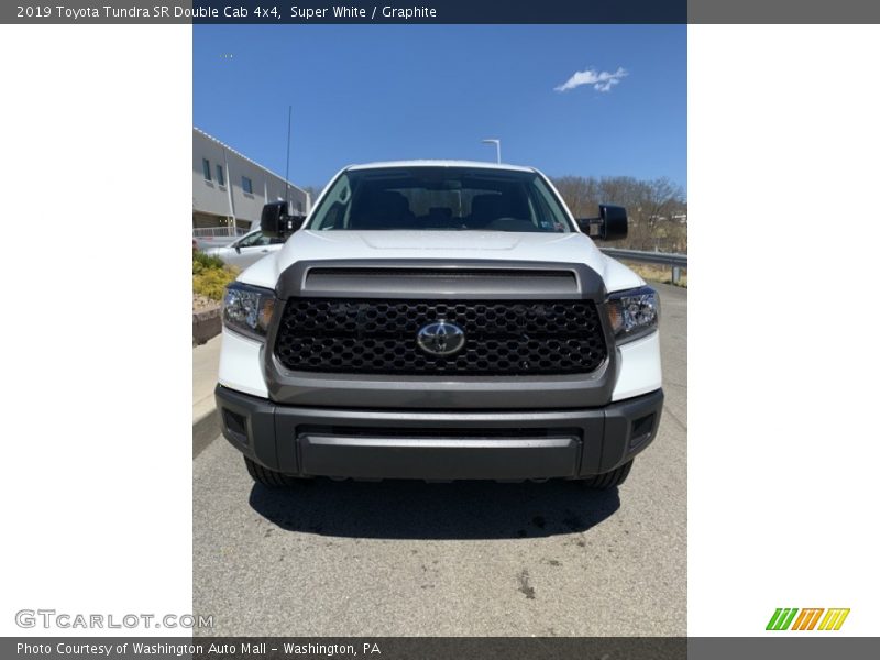 Super White / Graphite 2019 Toyota Tundra SR Double Cab 4x4