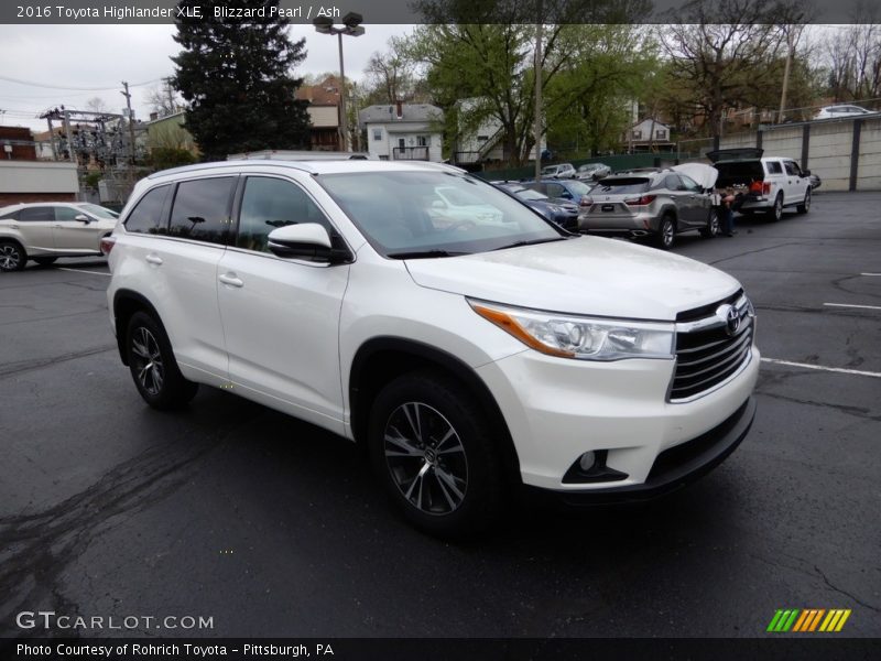 Blizzard Pearl / Ash 2016 Toyota Highlander XLE