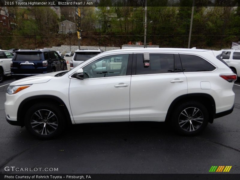 Blizzard Pearl / Ash 2016 Toyota Highlander XLE