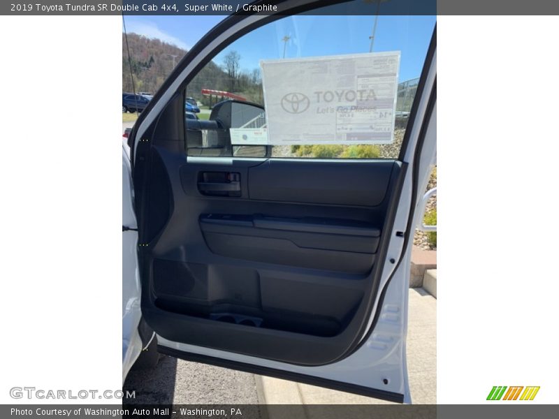 Super White / Graphite 2019 Toyota Tundra SR Double Cab 4x4