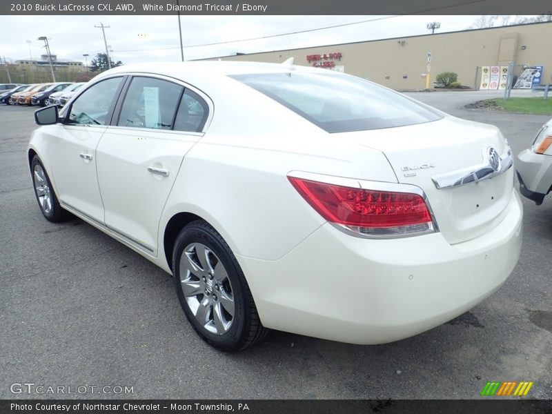 White Diamond Tricoat / Ebony 2010 Buick LaCrosse CXL AWD