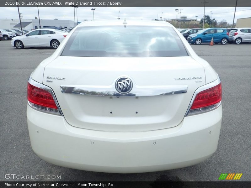 White Diamond Tricoat / Ebony 2010 Buick LaCrosse CXL AWD