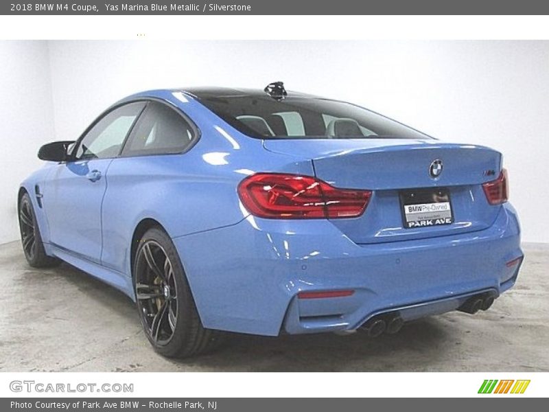 Yas Marina Blue Metallic / Silverstone 2018 BMW M4 Coupe