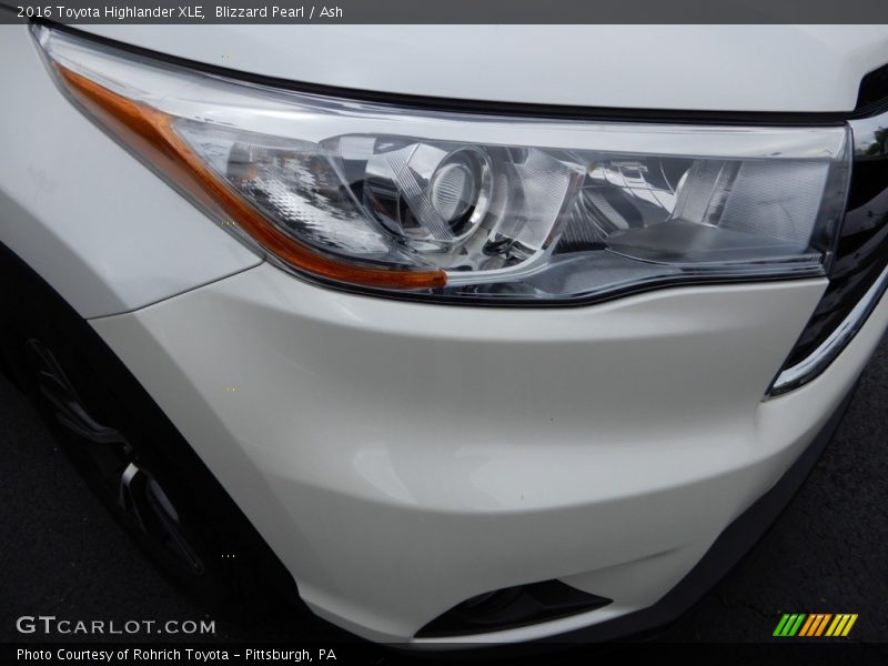 Blizzard Pearl / Ash 2016 Toyota Highlander XLE