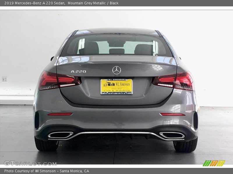 Mountain Grey Metallic / Black 2019 Mercedes-Benz A 220 Sedan