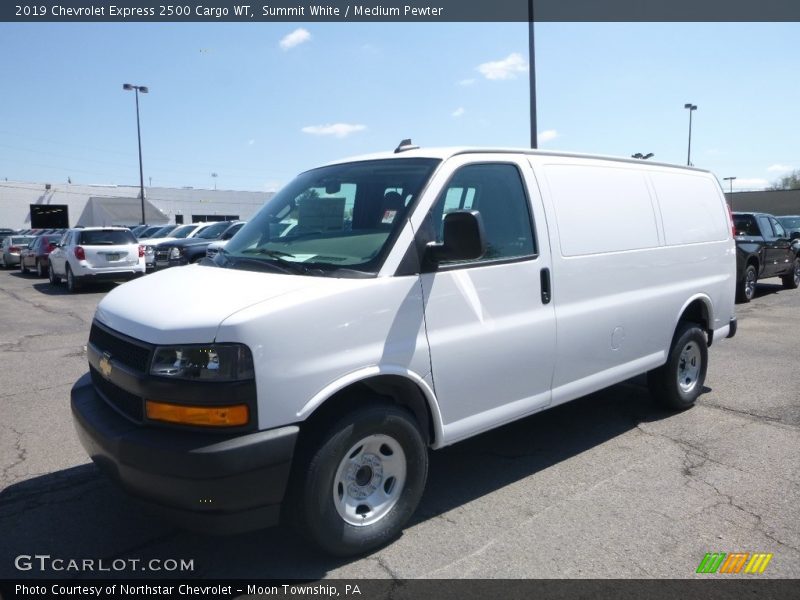 Summit White / Medium Pewter 2019 Chevrolet Express 2500 Cargo WT