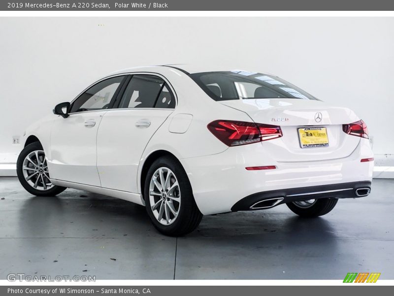 Polar White / Black 2019 Mercedes-Benz A 220 Sedan