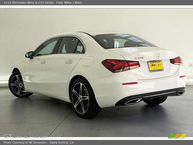 Polar White / Black 2019 Mercedes-Benz A 220 Sedan
