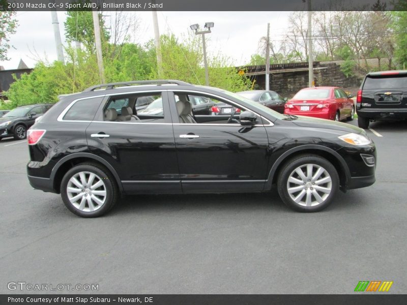 Brilliant Black / Sand 2010 Mazda CX-9 Sport AWD