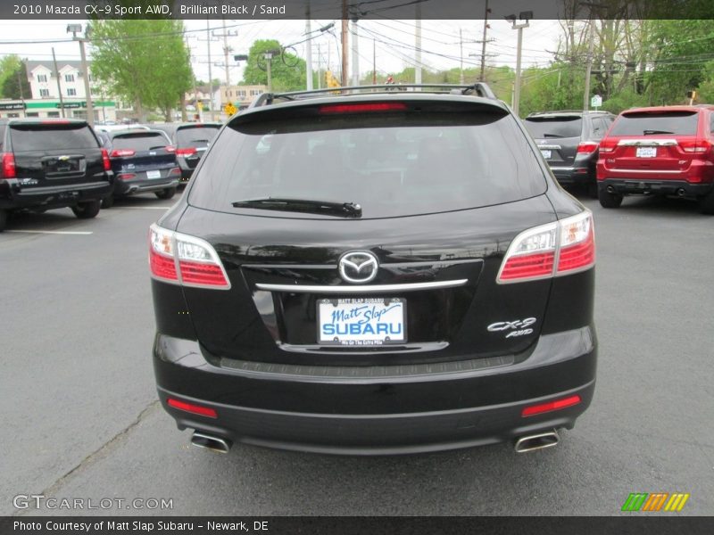 Brilliant Black / Sand 2010 Mazda CX-9 Sport AWD