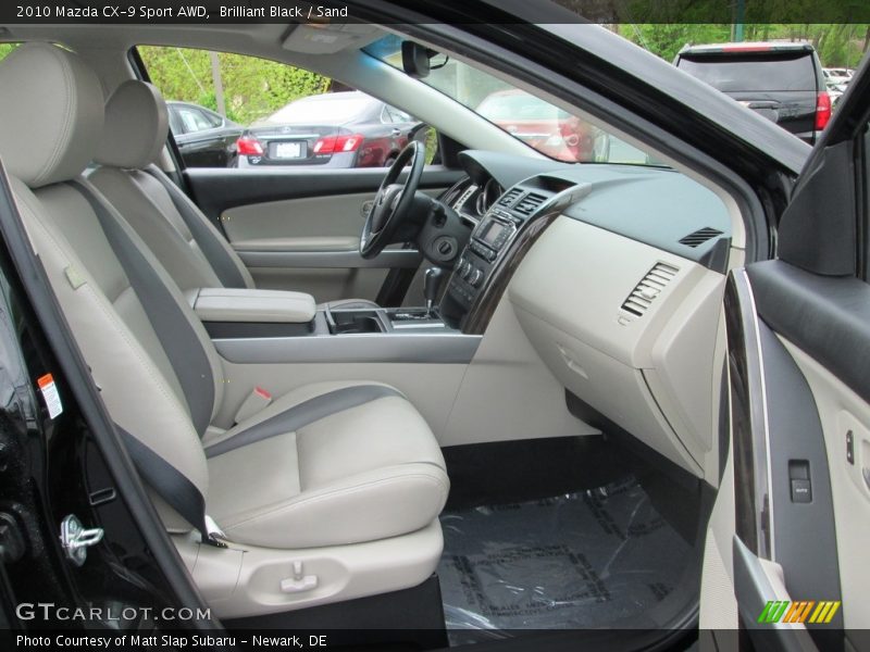 Brilliant Black / Sand 2010 Mazda CX-9 Sport AWD