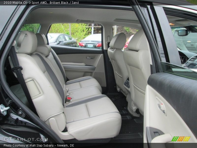 Brilliant Black / Sand 2010 Mazda CX-9 Sport AWD