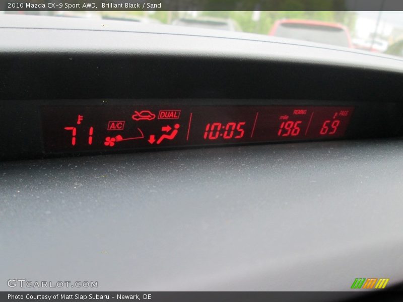 Brilliant Black / Sand 2010 Mazda CX-9 Sport AWD