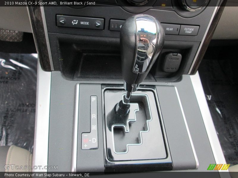 Brilliant Black / Sand 2010 Mazda CX-9 Sport AWD