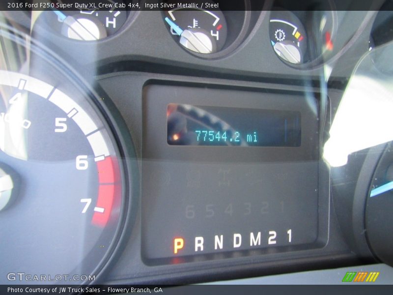Ingot Silver Metallic / Steel 2016 Ford F250 Super Duty XL Crew Cab 4x4