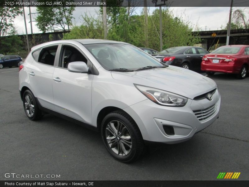 Diamond Silver / Black 2015 Hyundai Tucson GLS AWD