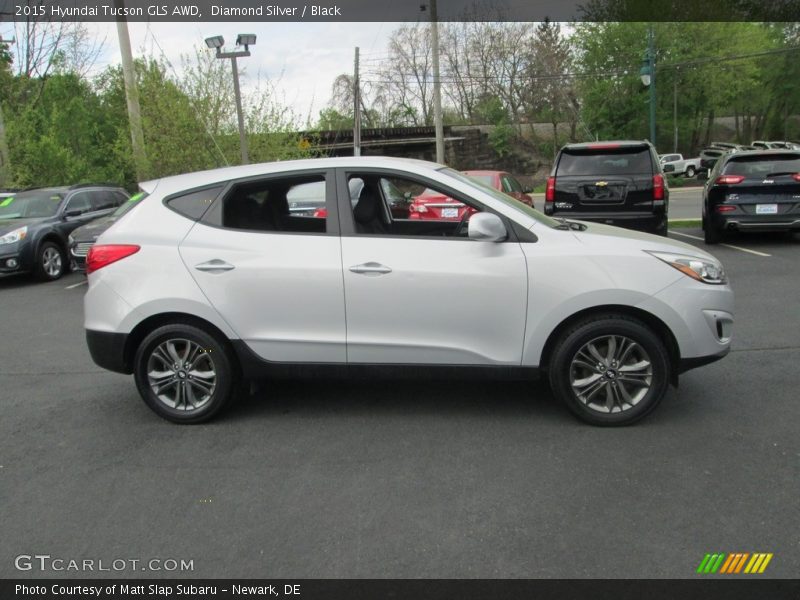 Diamond Silver / Black 2015 Hyundai Tucson GLS AWD