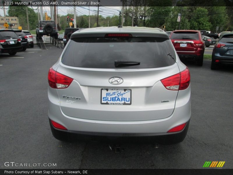 Diamond Silver / Black 2015 Hyundai Tucson GLS AWD