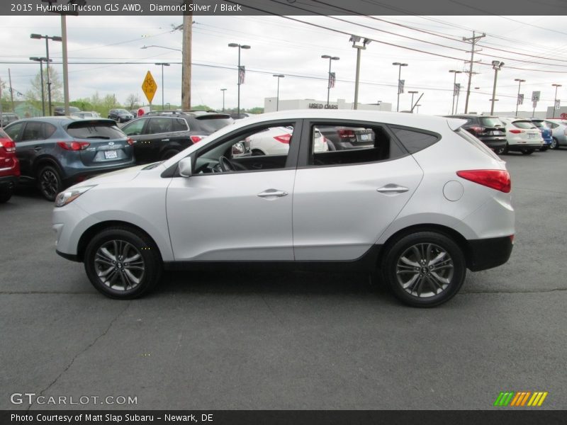 Diamond Silver / Black 2015 Hyundai Tucson GLS AWD