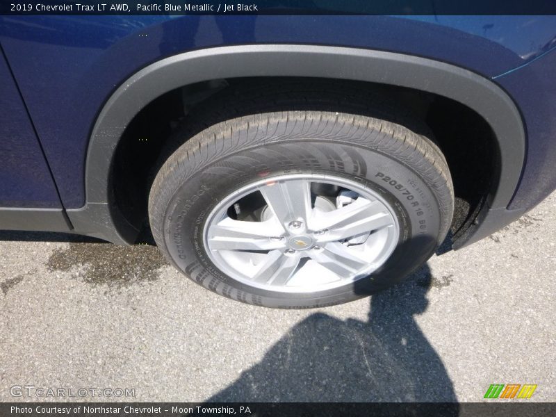 Pacific Blue Metallic / Jet Black 2019 Chevrolet Trax LT AWD