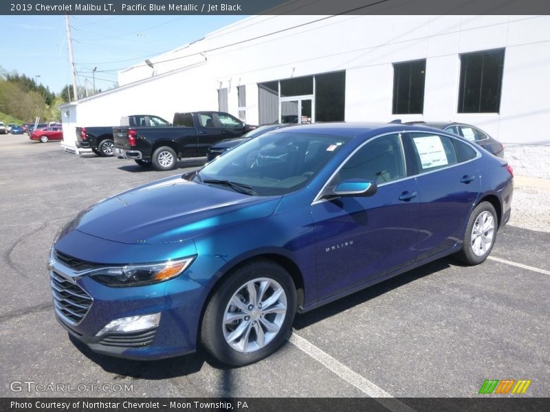 Pacific Blue Metallic / Jet Black 2019 Chevrolet Malibu LT