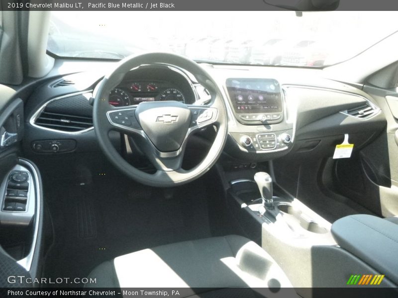 Pacific Blue Metallic / Jet Black 2019 Chevrolet Malibu LT