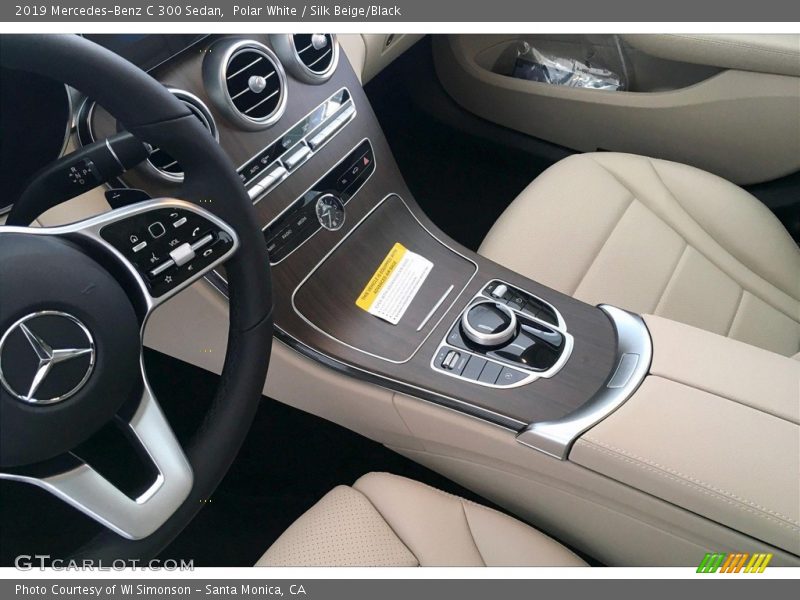 Polar White / Silk Beige/Black 2019 Mercedes-Benz C 300 Sedan