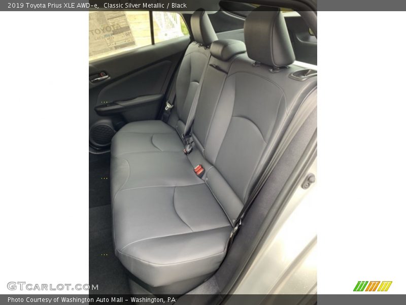 Rear Seat of 2019 Prius XLE AWD-e