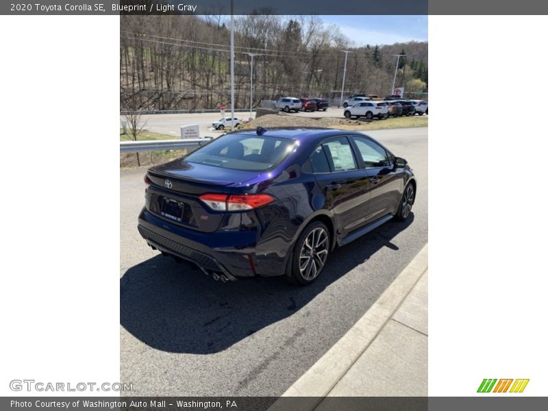 Blueprint / Light Gray 2020 Toyota Corolla SE