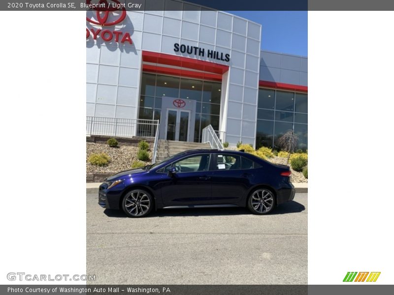 Blueprint / Light Gray 2020 Toyota Corolla SE