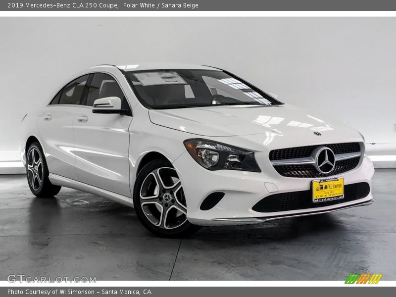 Polar White / Sahara Beige 2019 Mercedes-Benz CLA 250 Coupe