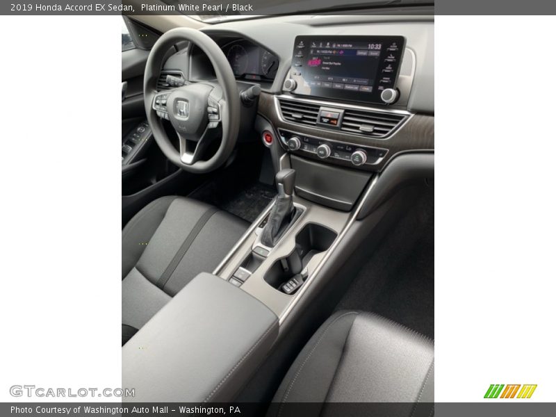 Platinum White Pearl / Black 2019 Honda Accord EX Sedan