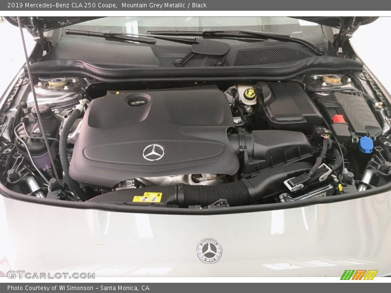 Mountain Grey Metallic / Black 2019 Mercedes-Benz CLA 250 Coupe