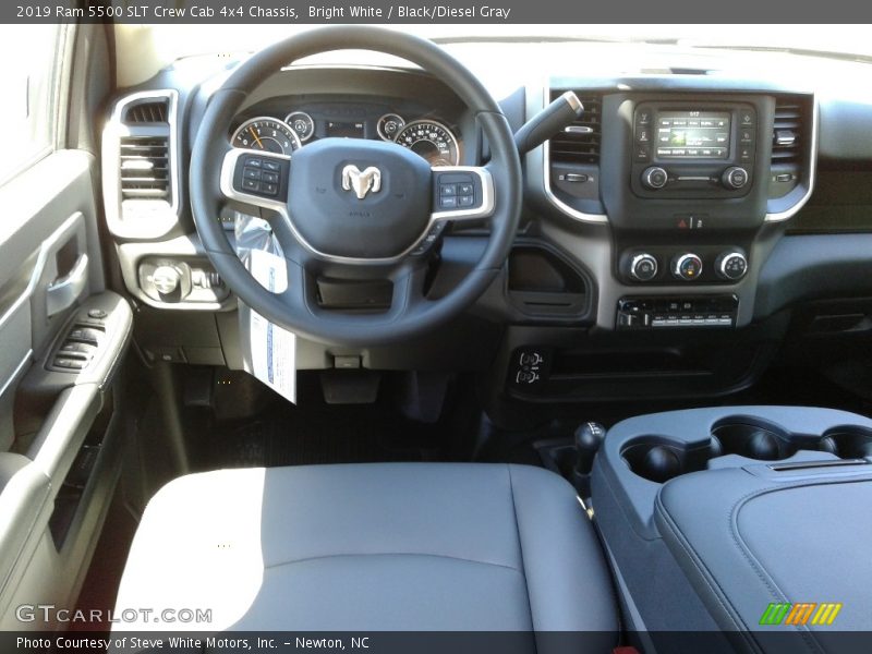 Bright White / Black/Diesel Gray 2019 Ram 5500 SLT Crew Cab 4x4 Chassis