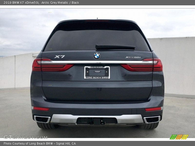 Arctic Grey Metallic / Black 2019 BMW X7 xDrive50i